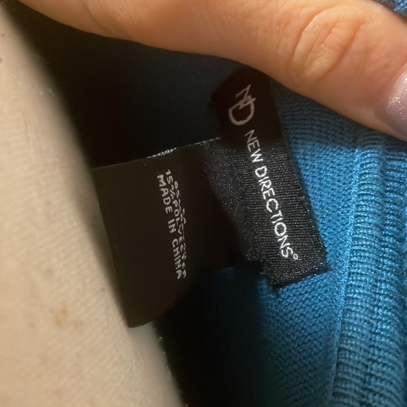 Vintage 80s block color cowl neck sweater - Picture 4 of 4